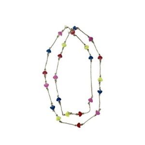Classic Kate Spade necklace 17” - colorful spade pattern